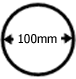 100mm diameter round 100mm diameter round